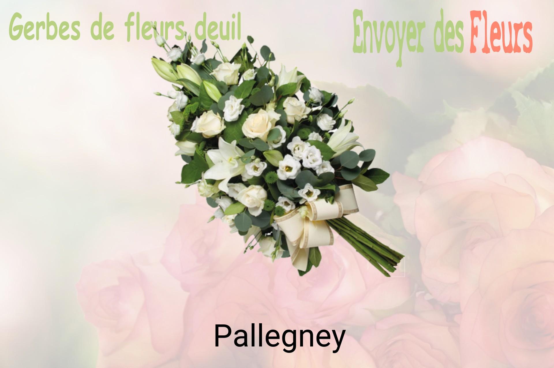 Gerbe de fleurs de deuil livrée à Pallegney